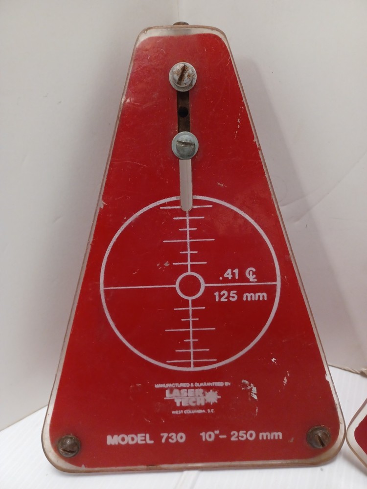 Laser Tech Model 730 Alignment Target Plate 10"-250mm Bundle | #182