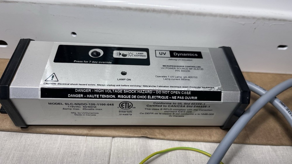 UV Dynamics Mini-Rack TP2S Water Treatment Rack w/ UV Chamber +Controller *PARTS