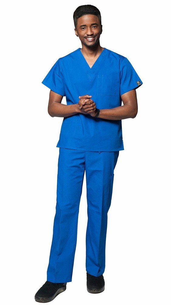 Men's Slim Cut 7 Pocket Basic Uniform Scrubs