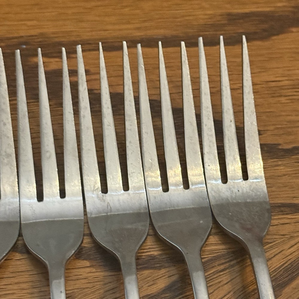 Kimco 5 Dinner Forks Stainless Flatware Korea