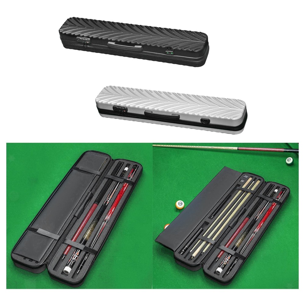 Pool Cue Case Storage Box Hard Shell Scratch Resistant Lightweight Billiard Cue