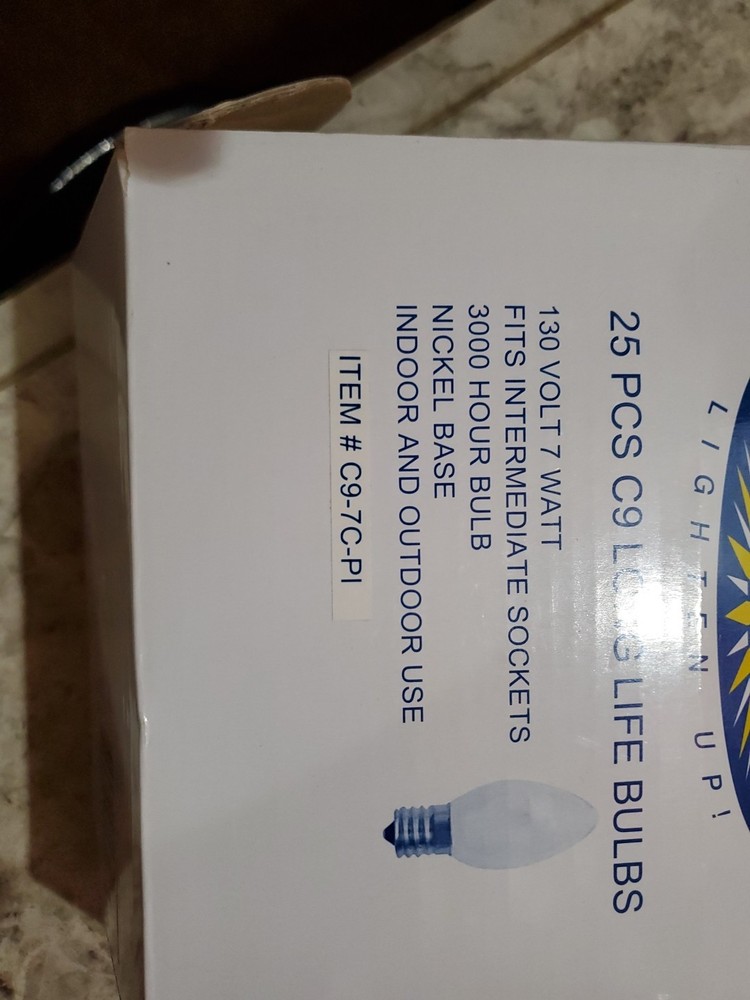 4 Qty C9 Replacement Christmas Bulbs