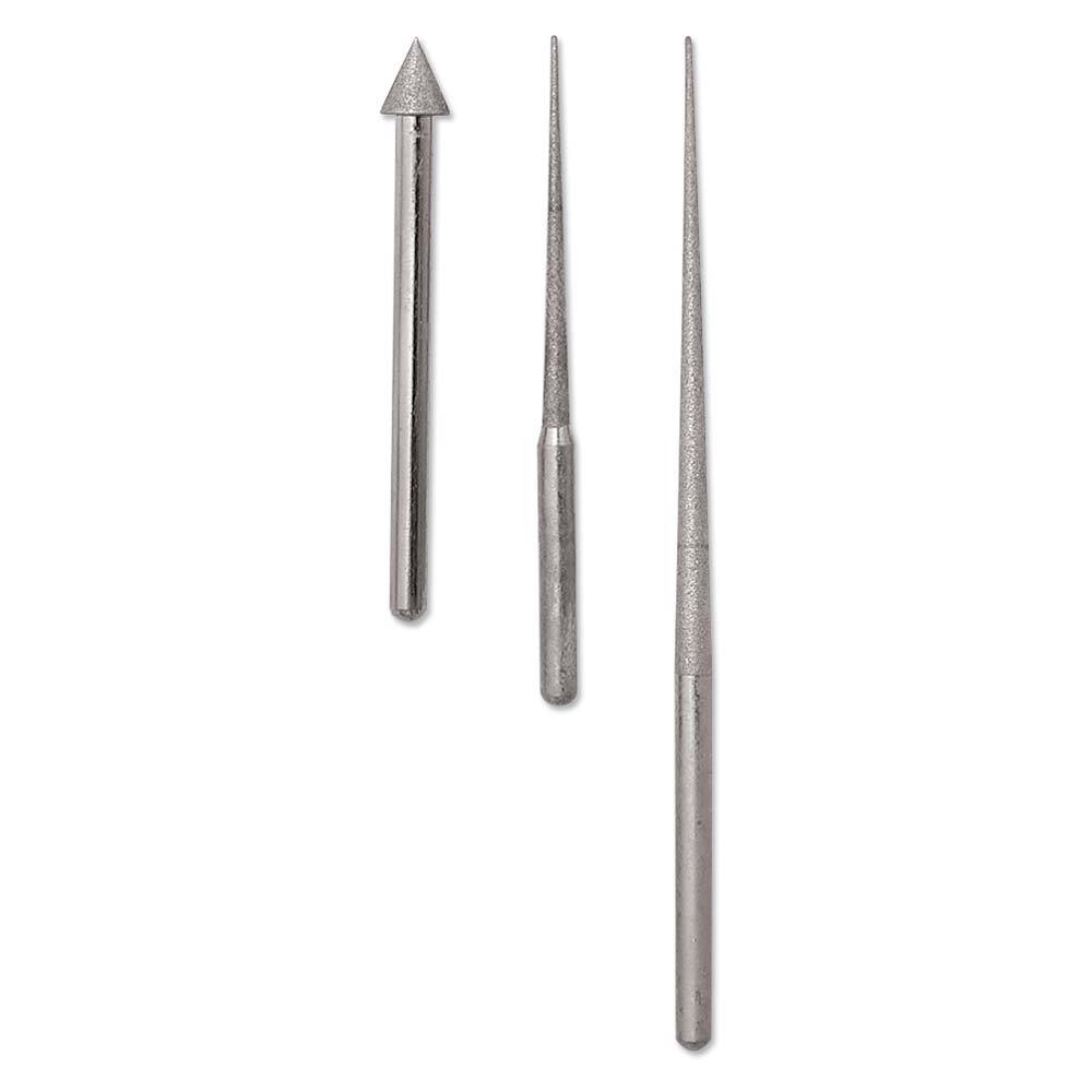 Versatile diamond tip bead reamer set w/ storage in the handle