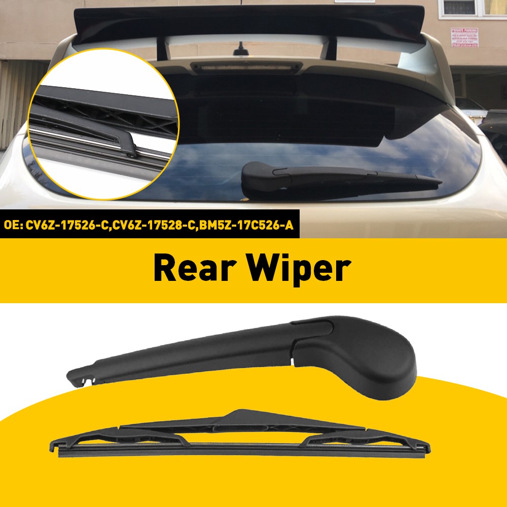 Rear Wiper Arm & Blade For 2012-2018 Ford hatchback Focus Back Windshield Wiper
