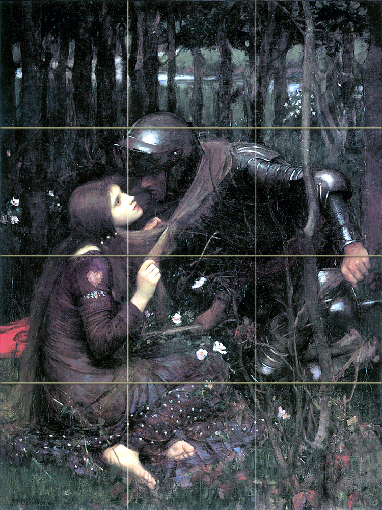 Art John Waterhouse Ceramic Mural Backsplash Bath Decor Tile #482
