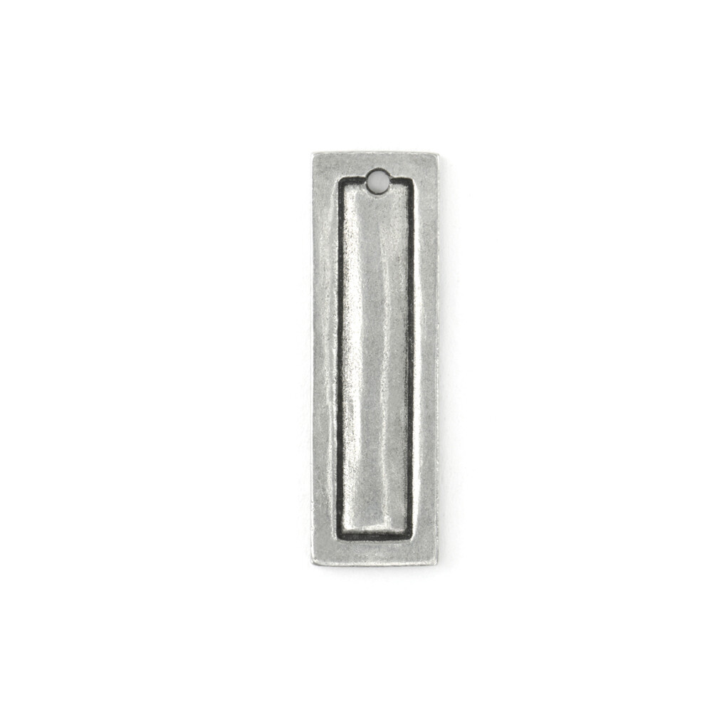 Pewter Stamping Blanks, Rectangle Border Small, 24 pc- Craft & Jewelry Discs