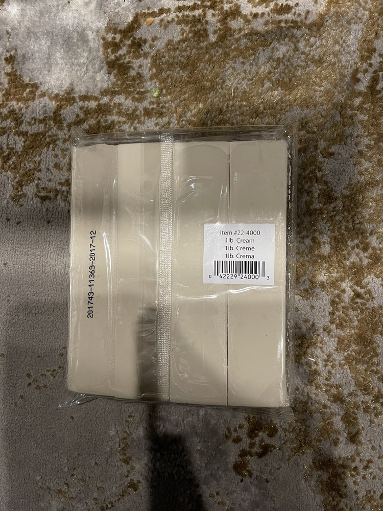 1 Pound Solid Color Modeling Clay Color Cream