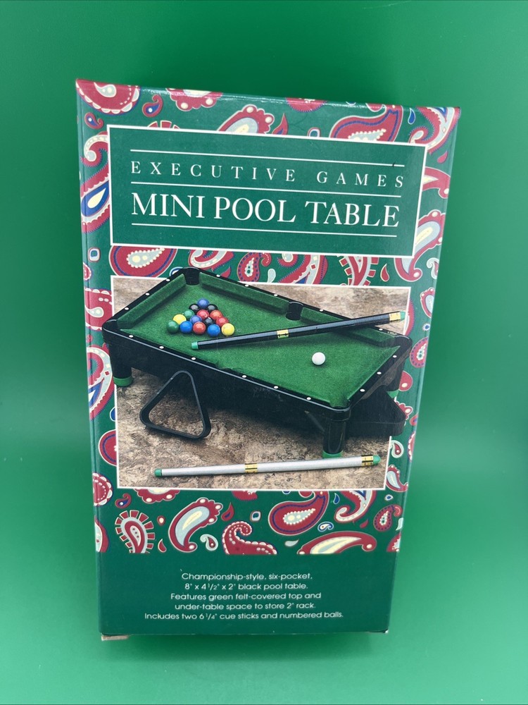 Executive Games Mini Tabletop Pool Table | New In Box