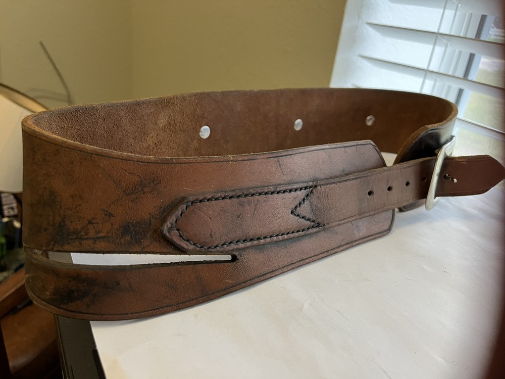 Vintage Leather Bullet Belt size 34 Long