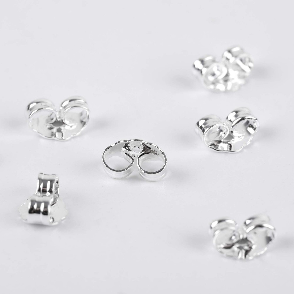 30 Pcs 925 Sterling Silver Earring Backs Replacement Secure Ear Lockings