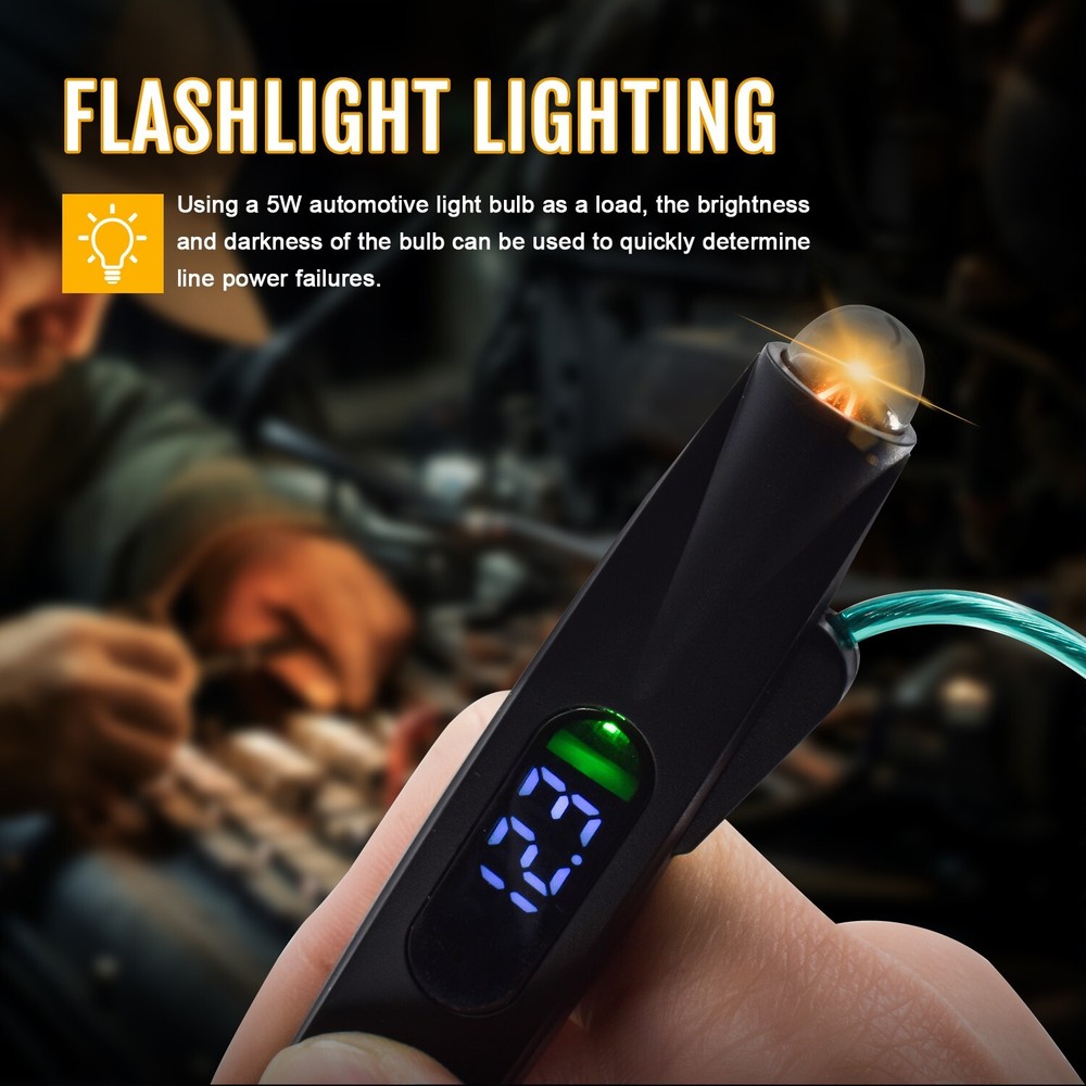 Car LCD Digital Electric Voltage Tester Pen Power Probe Testing Diagnostic Tool