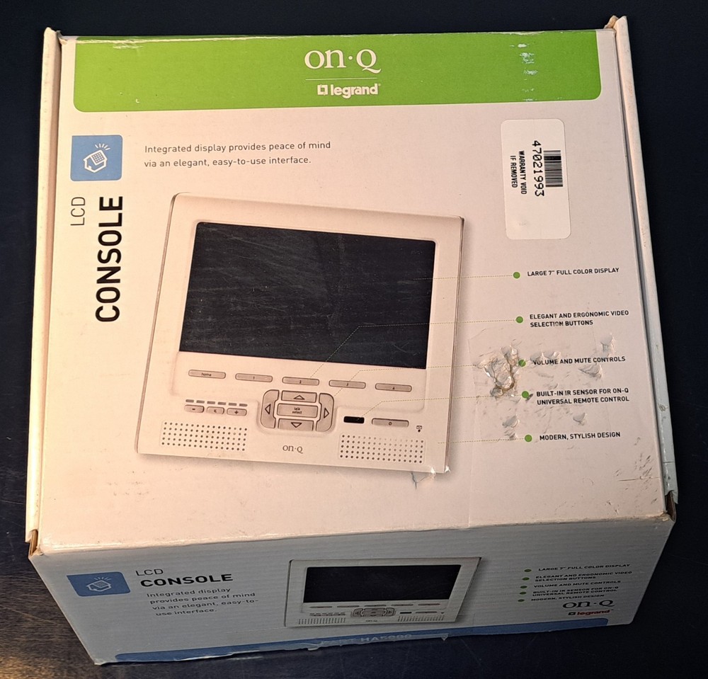 Legrand On-Q LCD Console, HA5000-WH
