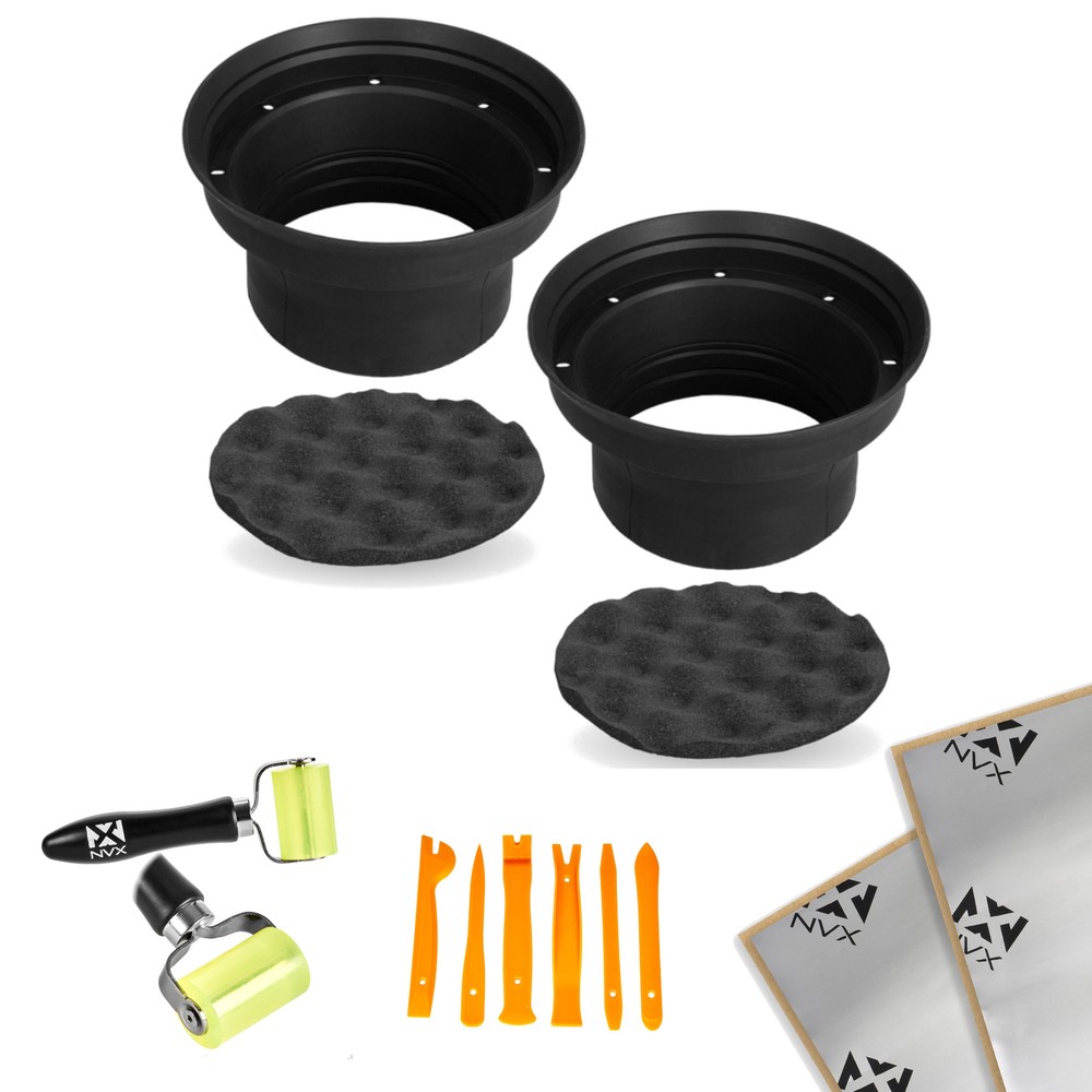 NVX XBAF65 6.5" / 6.75" Baffle Kit w/ Damping, Roller & Panel Tools