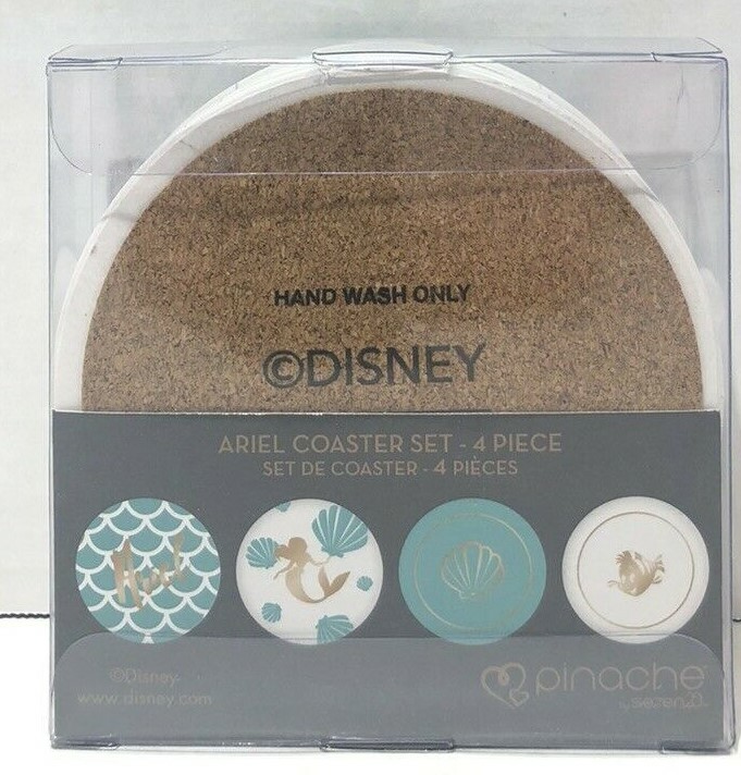 Disney Princess Ariel 4 Piece Coaster Set - Pinache