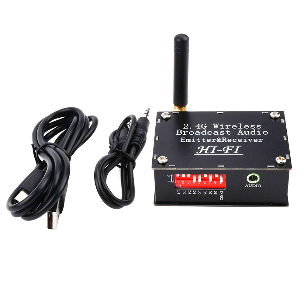 DC 3.5-5V 2.4G Wireless Audio Transceiver Transmitter Receiver with Type C