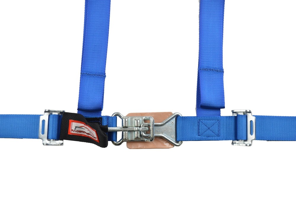 SIDE x SIDE 2" SEAT BELT HARNESS RACE HARNESS LATCH TYPE BLUE