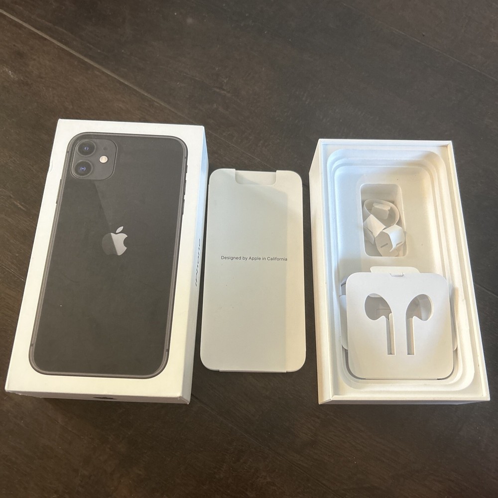 BOX ONLY Apple iPhone 11 Black 256GB Replacement Sticker