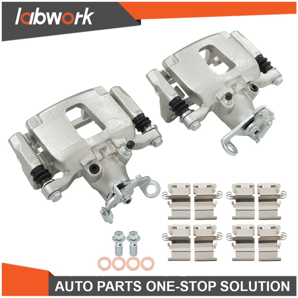 Labwork Rear Left & Right Brake Calipers w/ Bracket For Dodge Journey 2012-2018