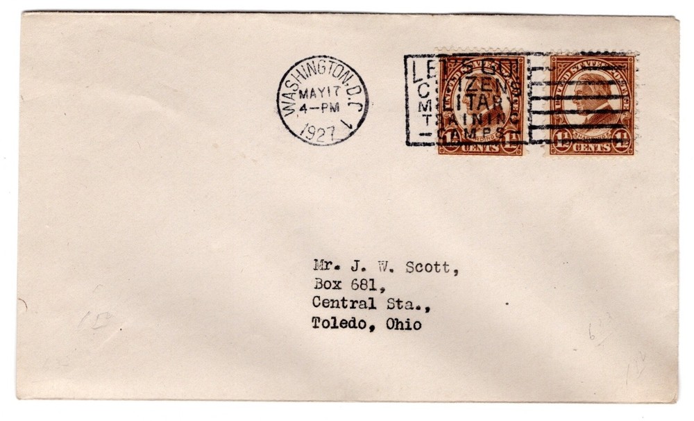 #633 Harding 1.5c First Day Cover - J.W. Scott