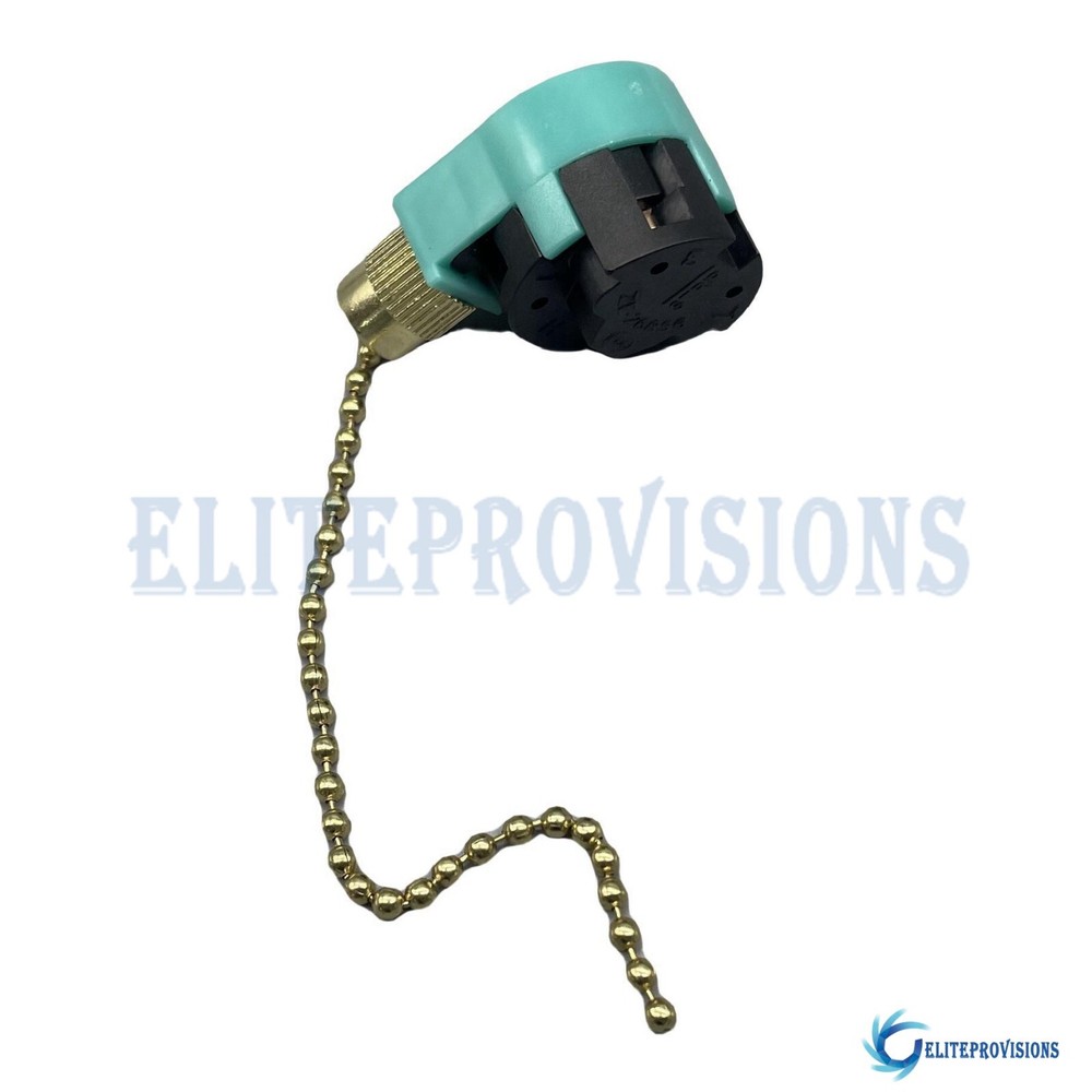 4Wire 3 Speed Ceiling Fan Switch Fit ZING EAR ZE-268S6 Pull Chain Switch 6A 125V