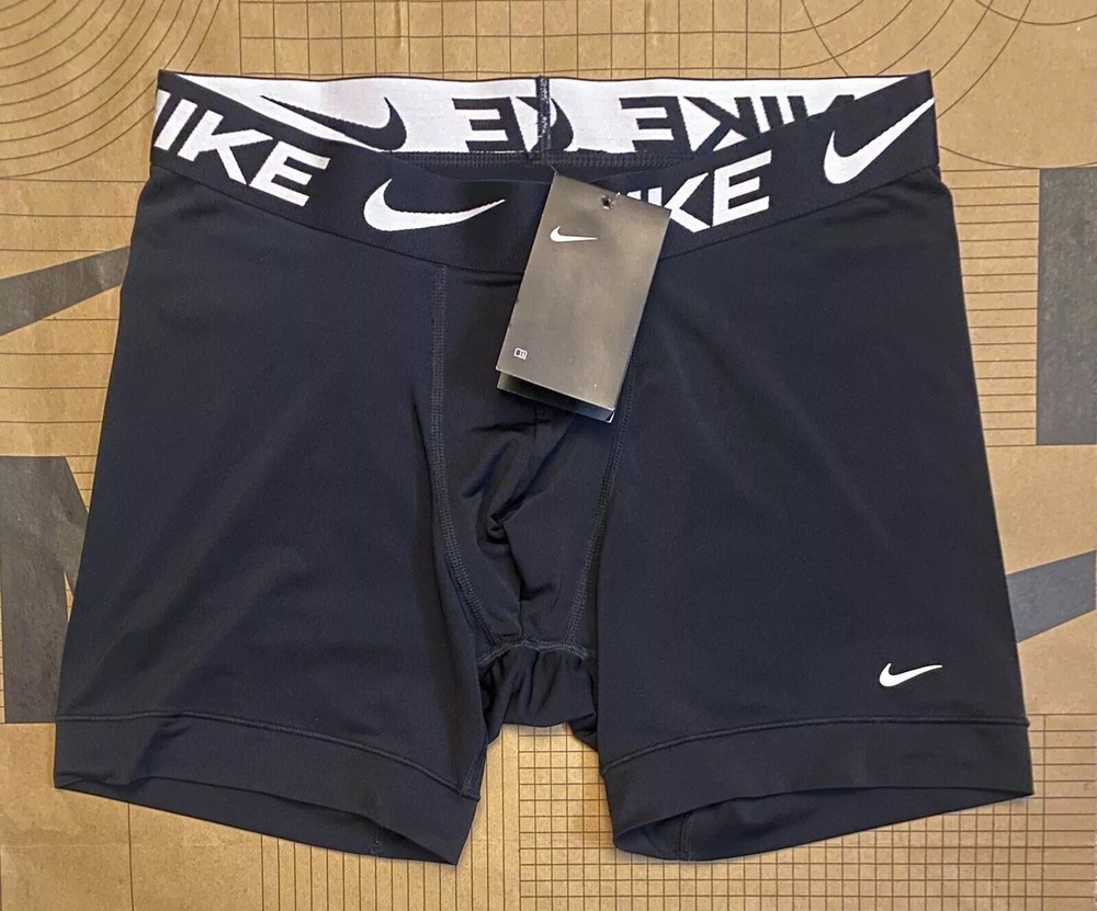 Nike Pro DRI-FIT 6" Boxer Brief Compression Shorts - Black - Men's Medium NWT