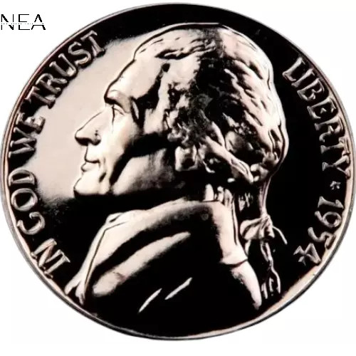 1954 Jefferson Nickel ~ Gem Proof ~ Better Date!