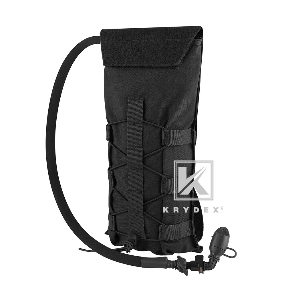 KRYDEX Tactical Hydration Carrier Pack MOLLE Pack Modular 3L Water Bladder Black