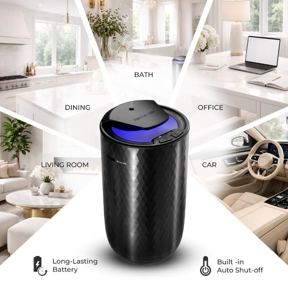 Waterless Essential Oil Diffuser – Portable Cordless Aromatherapy Diffuser