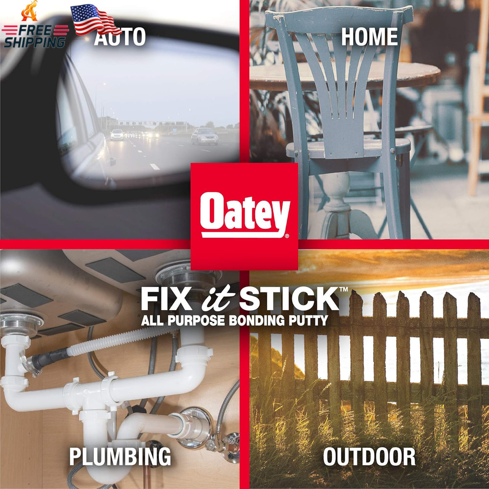 Oatey 31274 Stick Fix-It Multi-Purpose Epoxy Putty, 1.33 Oz, White