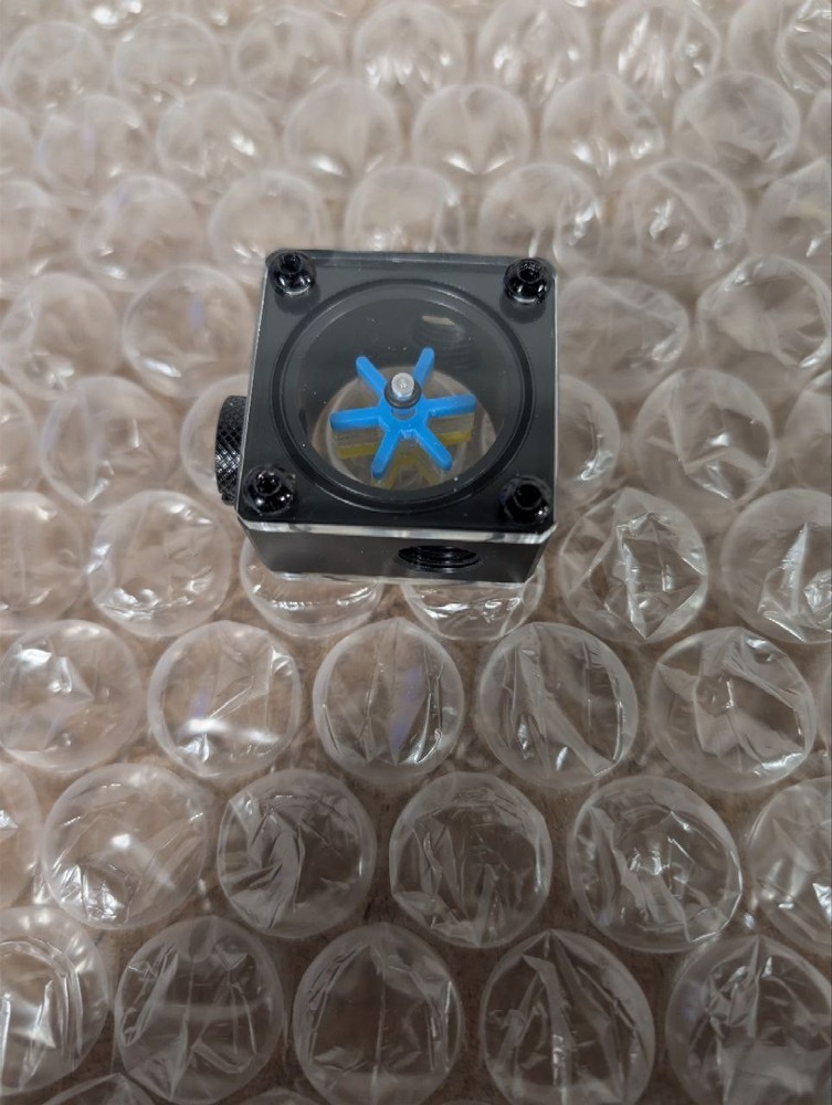 Alphacool Eisfluegel G1/4 Square Flow Meter - Acetal (17350)