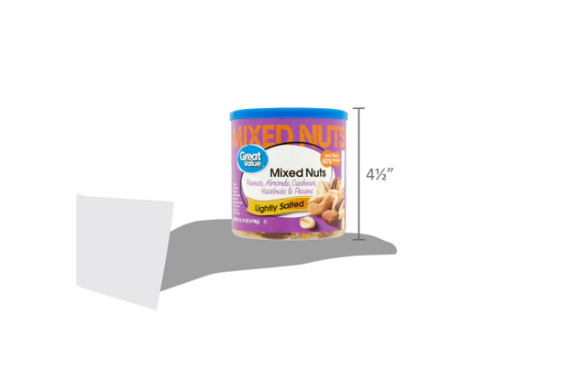 Great Value Roasted & Lightly Salted Mixed Nuts, 14.75 oz..