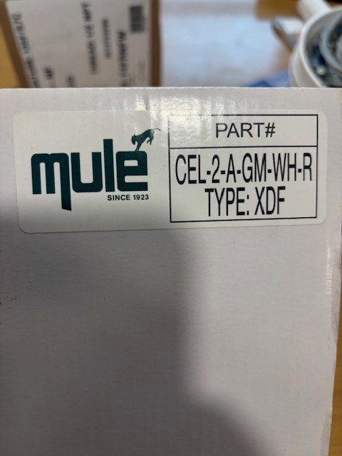 CEL-2-A-GM-WH-R Mule Recessed Mount Edge-Lit LED Exit Sign