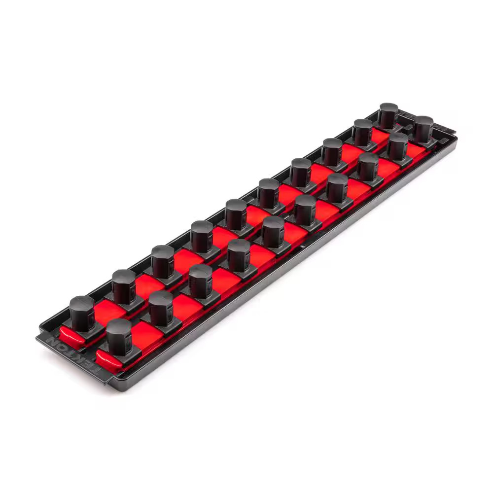 3/4 In. Drive 2-Rail Socket Organizer Set, Red (20-Tool)