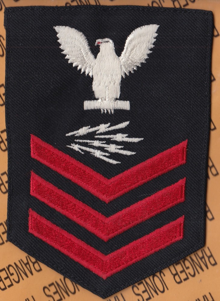 USN Navy Information Systems Tech IT PO-1 E-6 rank rate ~6" patch N127