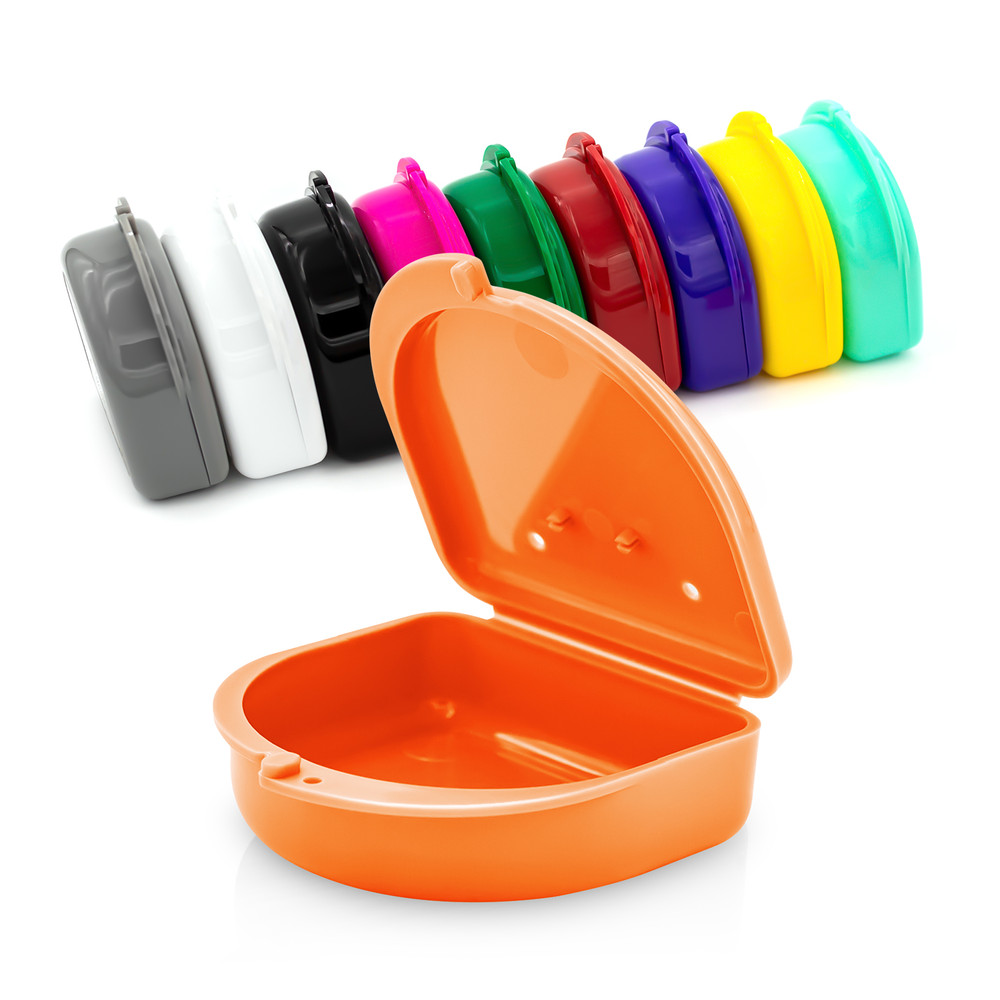 10PK Retainer Case, Denture Storage Box, Mouthguard Container, Aligner Case