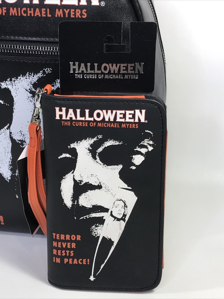 BioWorld Halloween Michael Myers Mini Backpack & Tech Wallet