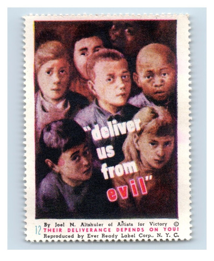 12 Deliver Us From Evil WW II Poster Stamp P152E