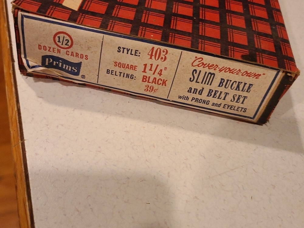 Vintage Sewing Prims Adjustable Brass Buckle Kit Customizable~New in package
