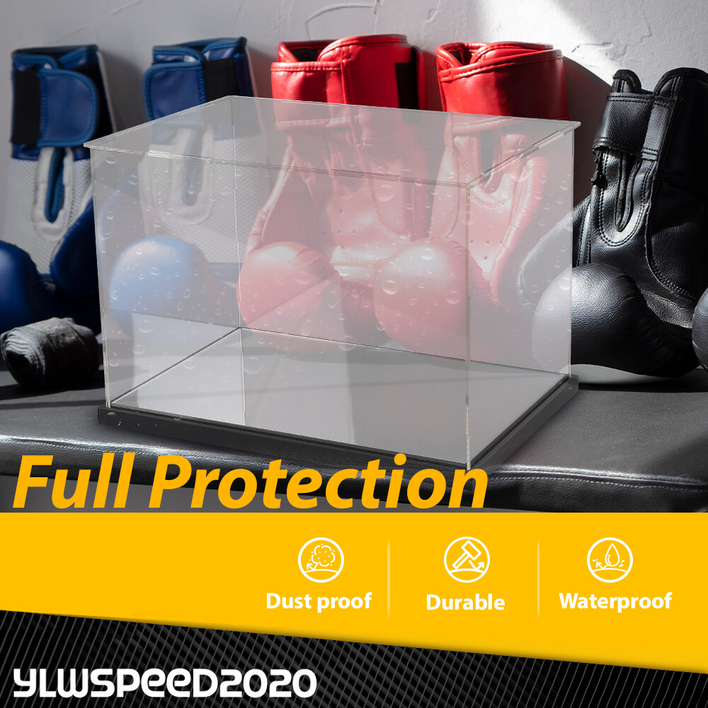 Clear Single Boxing Glove Horizontal Display Case