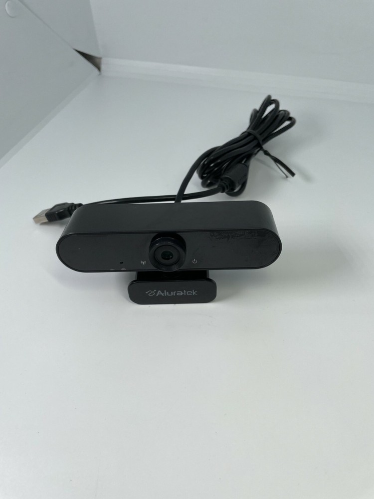 Aluratek - 1080 HD Webcam camera with Microphone - Black - AWC03F