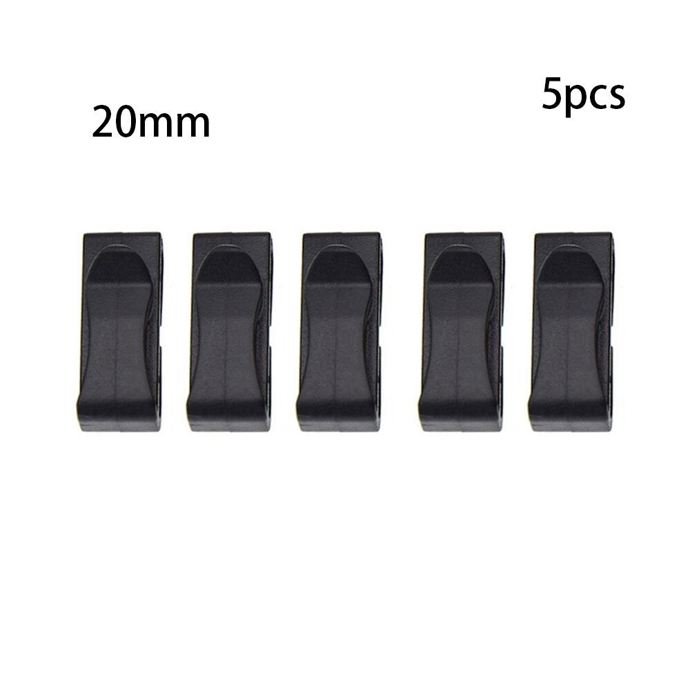 5 Pack MOLLE Backpack Strap Retainer Clips, Adjustable for Camping & Hiking