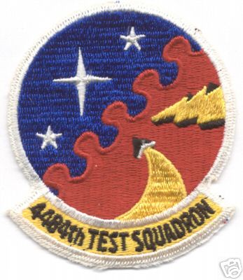 4484th TEST SQUADRON patch