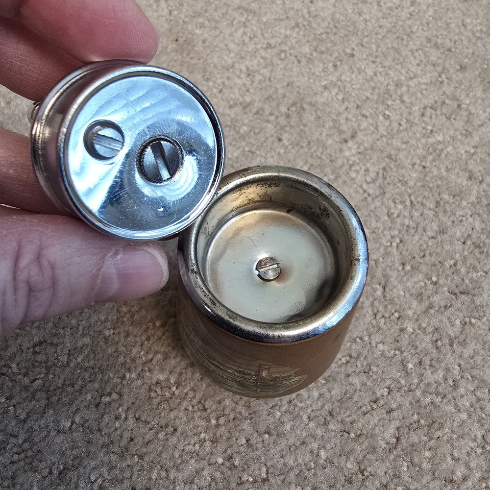 1957 Ronson Tropicana Dutch Table Lighter