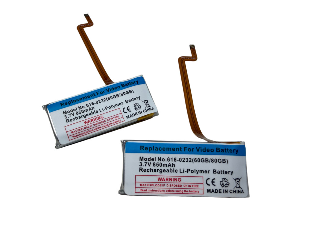850 mAh Replacement Battery iPod Classic 5th 6th Generation A1238 A1136 Thick