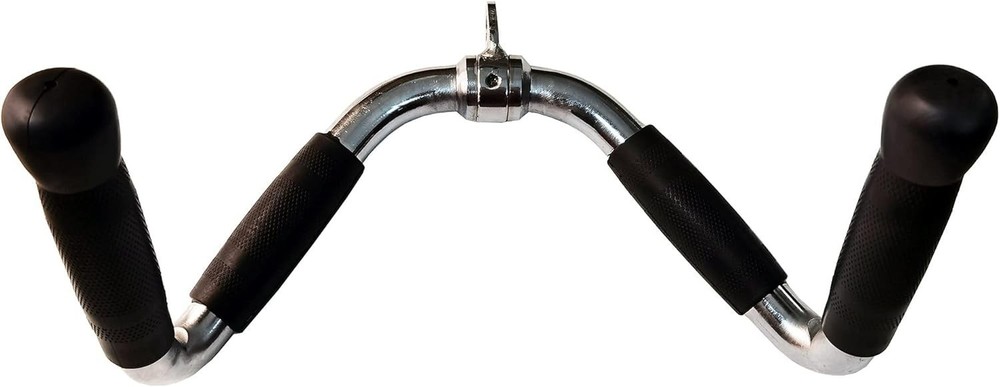 Lat Cable Machine Attachment Curl Pulldown Barbell Revolving Bar Multi-Exerciser