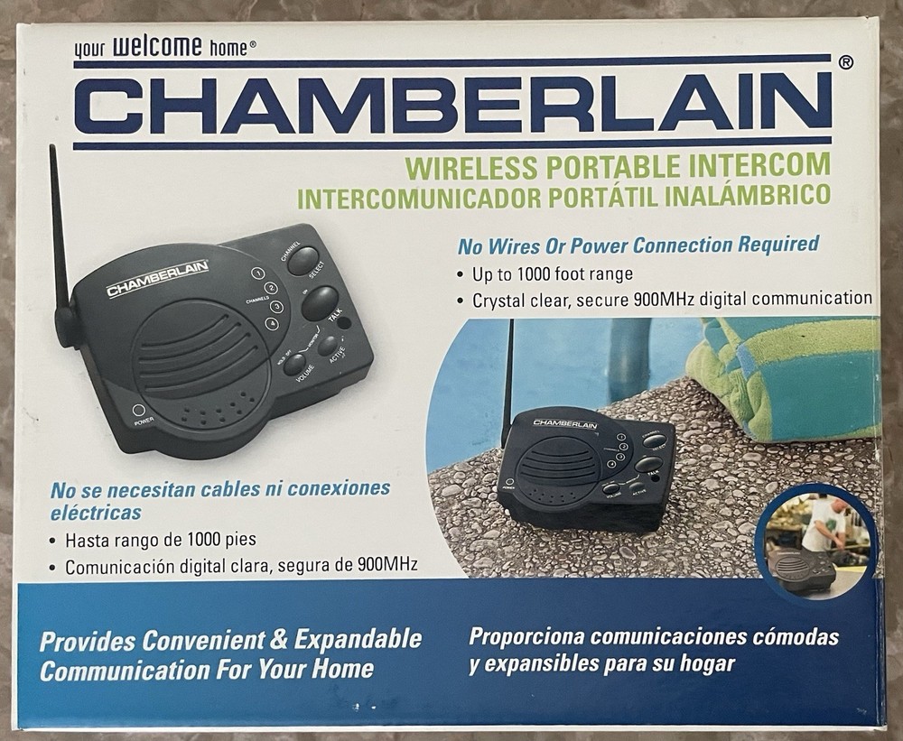 Chamberlain Wireless Portable Intercom, Single