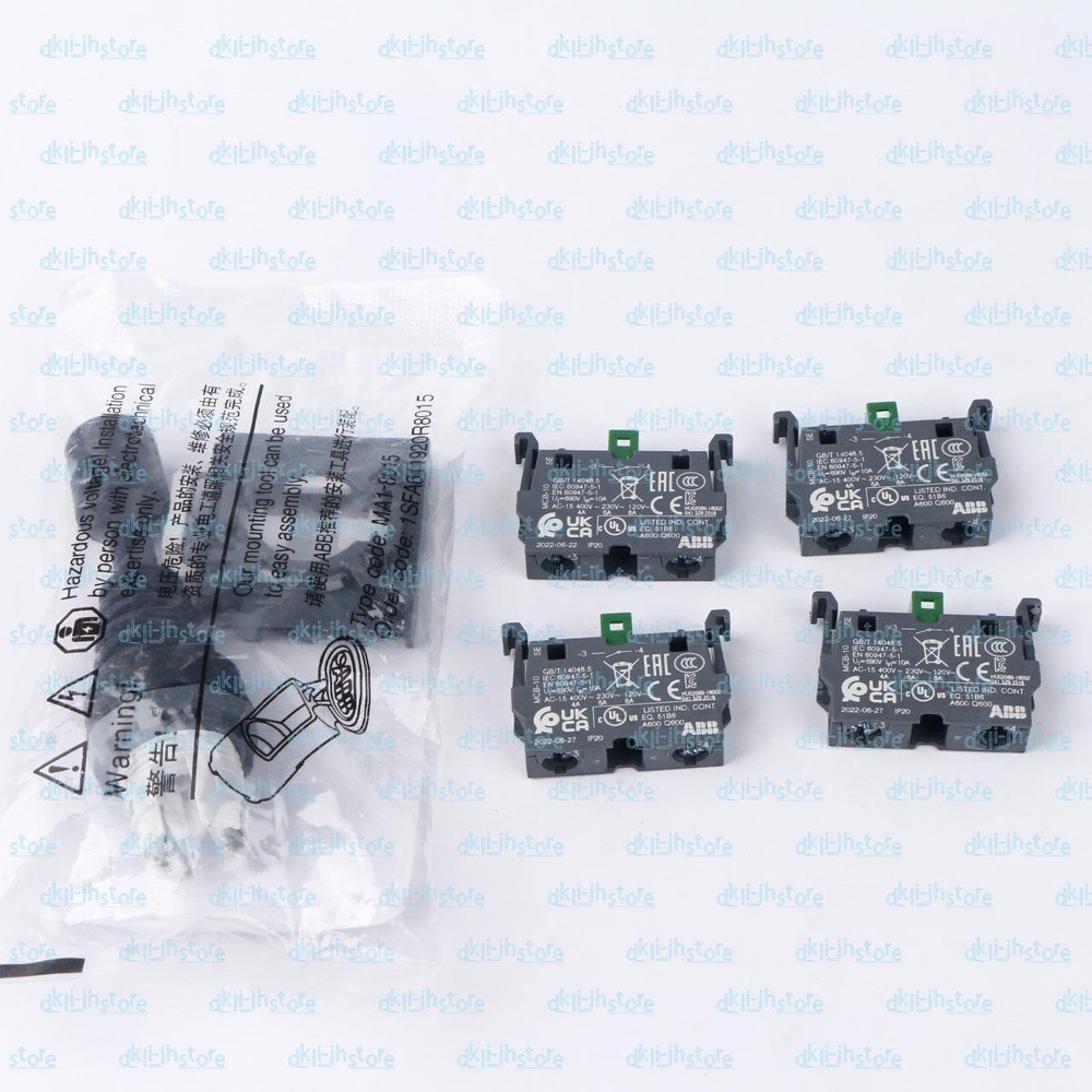 1x ABB Control Joystick Switch MJS6-40B with 4 MCB-10 Contacts Reset Type