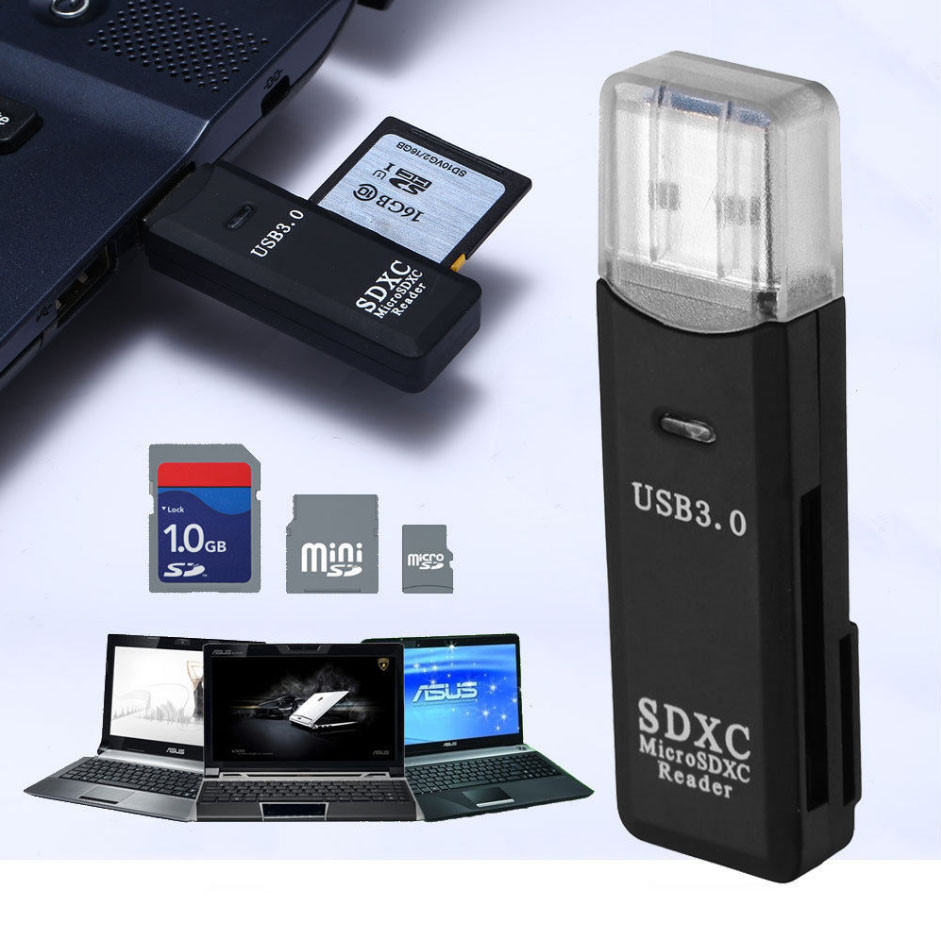 USB 3.0 High Speed Card Reader Adapter for Micro SD SDXC TF T-Flash Memory Card