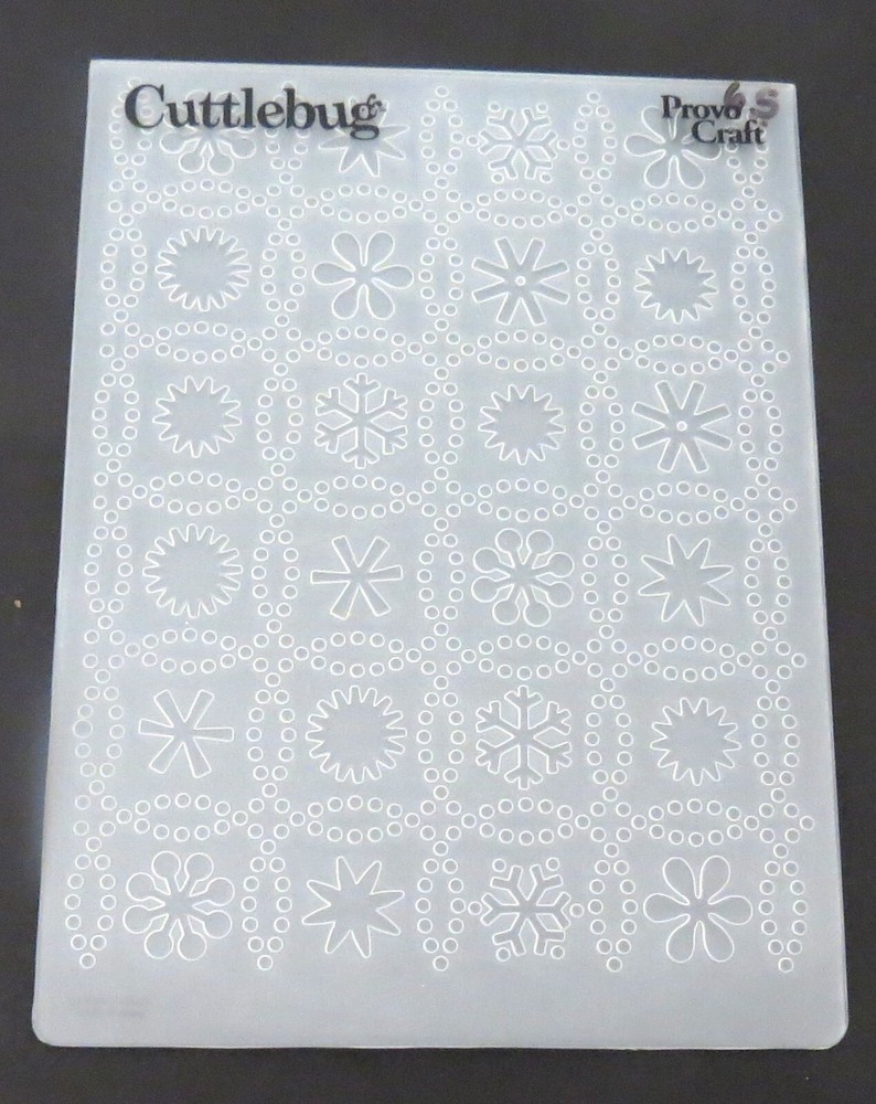 Cuttlebug Provo Craft 5.3/4 x 4.1/4 inch Embossing Folder Array of 24 Stars