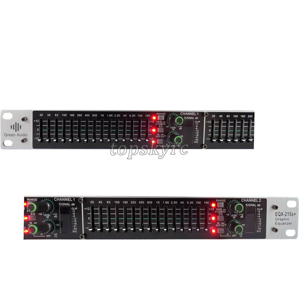 Active Balance Dual 15-band Power Equalizer Digital Audio Processor GAX-EQ215S
